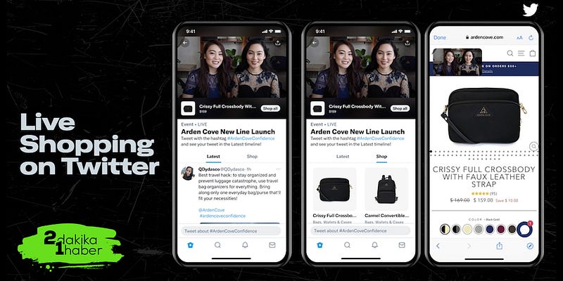 Twitter’da “canlı” alışveriş