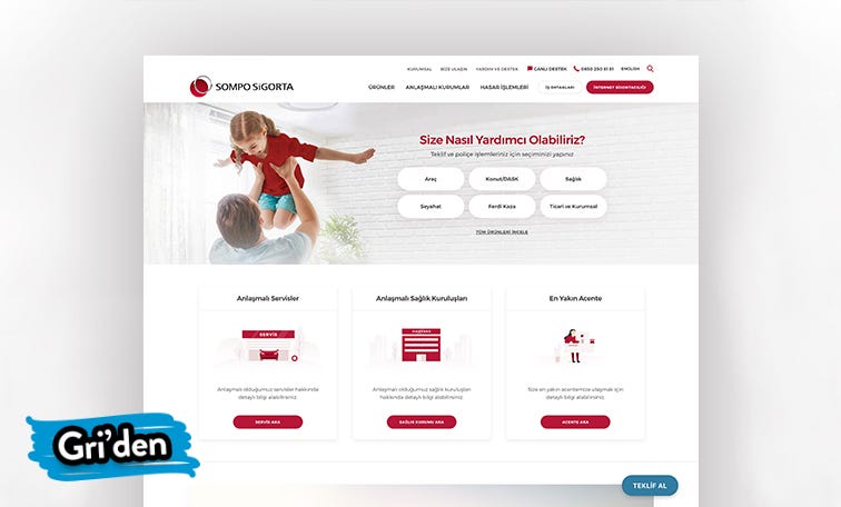Nasıl Yaptık? Sompo Sigorta Web Sitesi