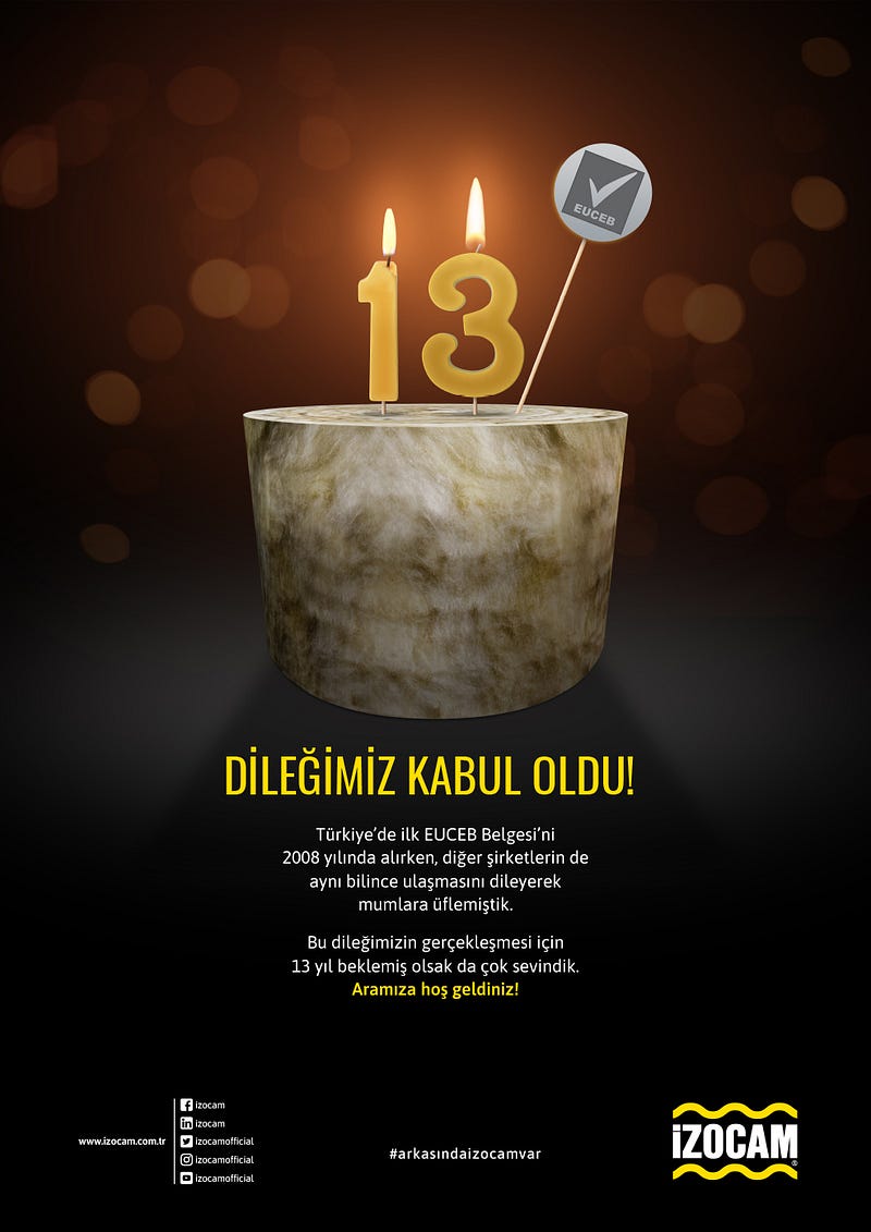Nasıl Yaptık: İzocam EUCEB Pastalı Tebrik