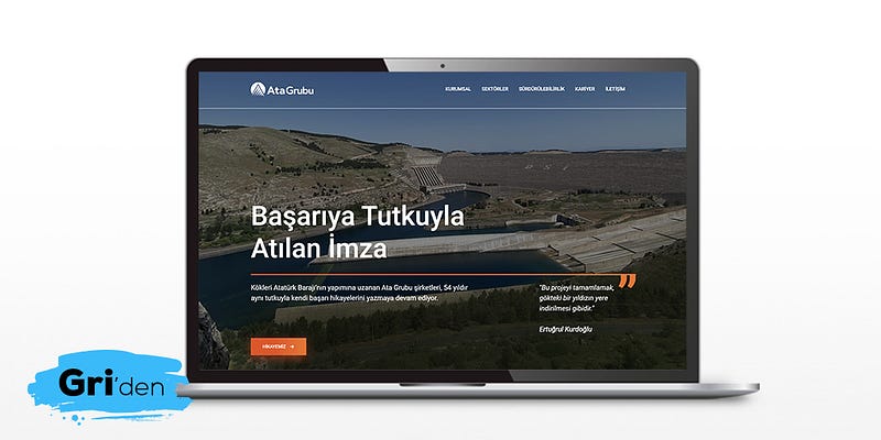 Nasıl yaptık: Ata Holding web sitesi