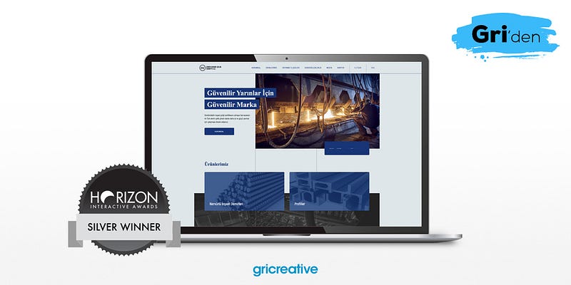 İzdemir için geliştirdiğimiz web sitesi Silver Award sahibi