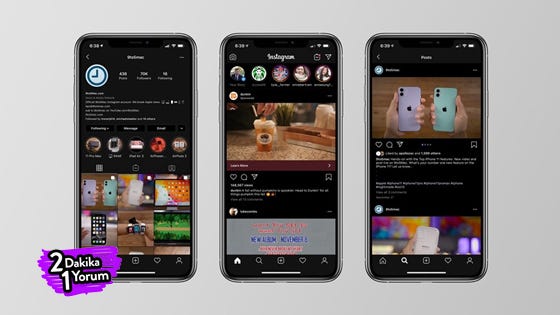 Instagram Karanlık Mod Özelliğini Kullanıma Sundu!